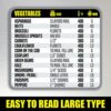Air Fryer Cheat Sheet Magnet - Extra Large Easy to Read Airfryer Accessory - Magnetic Air Fryer Cooking Times Chart, Kitchen Gadget Reference Gui