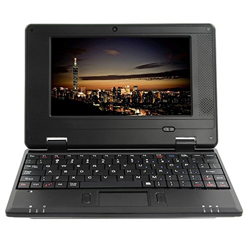 Bigmachine 7 Inch Portable Mini Computer Laptop PC Netbook for kids Android 12 Quad Core 32GB WIFI Built In Camera Netflix YouTube Flash Player (