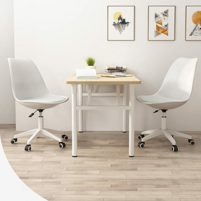 TJLSS Computer Chair Desk Backrest Simple Lifting Leisure Chair Reception Office Stool Comfortable Chair (Color : Argento, Size : Talla �nica)