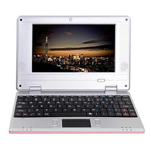 Bigmachine 7 Inch Portable Mini Computer Laptop PC Netbook for kids Android 12 Quad Core 32GB WIFI Built In Camera Netflix YouTube Flash Player (