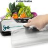 Toprime Vacuum Sealer Machine VS6612 Patented Cutter Bay Automatic One-Touch Safe Operation Dry Moist Modes Kit of Hose, Replaceable Bag