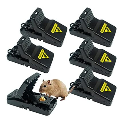 HomeRevel- Reusable Mouse Trap, 6 Pack Mouse Traps for Indoors and Outdoors That Kill Instantly, Quick, Effective and Highly Sensitive Rodent Cat