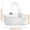 Air Fryer Basket, Steamer Basket, 304 Stainless Steel Mesh Basket for Air Fryer, Air Fryer Accessory 8 inch Basket with Handle