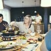 Severin Raclette-Partygrill & Fondue INOX Combination-with Natural Grill Stone and with 1900 W of Power RG 2348, Plastic, Stainless Steel, Black