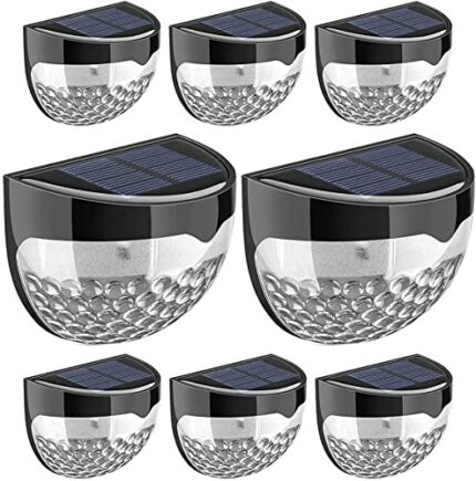 Solar Fence Lights,Decorative Lights LED Garden Lights Waterproof Solar Powered Outdoor Lights for Patio, Fence, Yard, Garden, Garage, Stairway,
