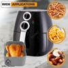 Watson Homeware Air Fryer Silicone Liner Set - 5 pcs - Compatible with Ninja AF300/400 Dual - Silicone Mittens - Oil Brush - Reusable, Dishwasher