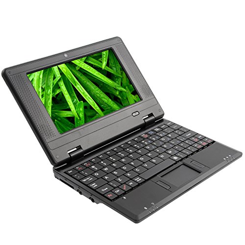 Bigmachine 7 Inch Portable Mini Computer Laptop PC Netbook for kids Android 12 Quad Core 32GB WIFI Built In Camera Netflix YouTube Flash Player (