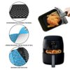 2 PCS Silicone Air Fryer Pads, with 2 Pcs Silicone Brushes,Non-Stick Air Fryer Liners, Reusable Air Fryer Accessories, for Air Fryers and Kitchen