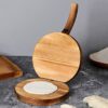 Wood Tortilla Press, Wooden Dumpling Wrapper, Heavy Duty Corn Tortilla Machine, Easy Use, Pastry Press Dumpling Pressing Tool Kitchen Baking Tool