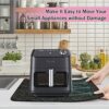 3Pcs Heat Resistant Mat for Air Fryer, Non Slip Heat Proof Mat with Kitchen Appliance Sliders, Compatible with Ninja Foodi Cosori Air Fryer, Oven