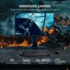 ViewSonic XG2405-2 24-inch Full HD IPS Gaming Monitor with AMD FreeSync Premium, 2x HDMI, 144Hz, 1ms, DisplayPort, 2x HDMI for Esports