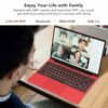 AOCWEI Laptop Computers Win 11 14" 6GB RAM 256GB SSD 1920x1080 FHD Traditional Laptop 2.4G+5G WiFi Bluetooth 4.2 Full Metal Notebook with Wireles