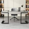 DLOETT Rock Slab Desk Home Type Laptop Desk Office Writing Desk