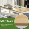 WALNUT 110 x 60cm Office Desk Computer Table Laptop Metal Steel Frame Easy Assemable Home Office Workstation (Color : A)