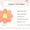 Small daisy flower shaped cushion office computer chair cushion sunflower tatami seat cushion petal pillow (blue,70 * 70cm)