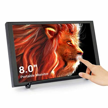 ELECROW Touch Screen Monitor, 8 Inch 1280 * 800 Small Portable Monitor for PC, Raspberry Pi, Works as Raspberry Pi Screen, Gaming Monitor, CCTV M