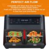 2Pcs Air Fryer Rack for Ninja Dual Zone Air Fryer, 304 Stainless Steel Multi-Layer Rack, Air Fryer Accessories Dehydrator Rack Compatible with Ni