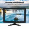 10.1 inch HDMI LCD Monitor, Portable 1080P TFT LCD Full HD 16:9 Widescreen IPS Monitor, 400cd/m² Display Screen, Support HDMI/VGA/AV/BNC,for Rasp