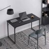 WALNUT Computer Desk 43" Wide Desktop Office Desk Waterproof Steel Frame Laptop Table Modern Style Study Table For Home Office (Color : A, Size :
