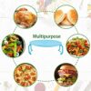 3 Pack Microwave Folding Tray, Round Microwave Plate Stacker, Steaming Rack for Heating Food, Multipurpose Microwave Rack for Bacon Frozen Snacks