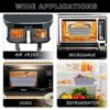2022 Upgraded 2PCS Foldable Silicone Air Fryer Liner for Ninja Air Fryer Dual Large 【Ninja UK300/400】Air Fryer Liner Reusable, Ninja Dual Air Fry