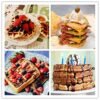 Waffle Maker | Aluminium Alloy Waffle Cone Maker, Non‑Stick Waffle Irons, Egg Waffle Mould Baking Tool for Making Falafels, Chaffles, Paninis.