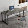 ZTTTD Rock Board Desk Living Room Small Apartment Computer Desk Office Desk Home Writing Desk Bedroom Table