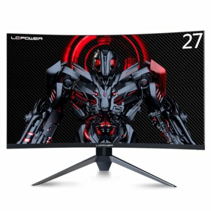 LC-Power 27" VA Type LED Curved Gaming Monitor - 1920x1080@165Hz, Freesync & G-sync Compatible, Flicker Free, Overdrive, Low Blue Light, MPRT, HD