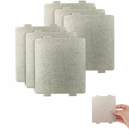 6 PCS Microwave Waveguide Cover, Microwave Parts Covers with High Temperature Heat Insulation, Replacement Repairing Microwave Accessory for Oven