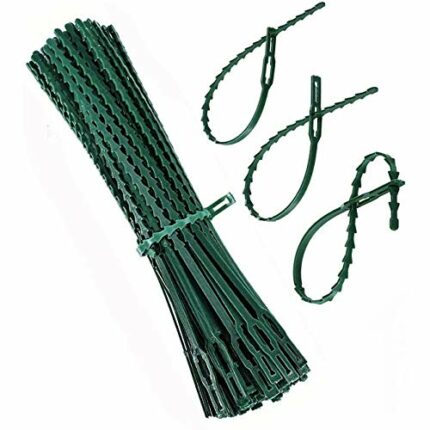 D.A.Y. Republic 50 Pieces 7" Adjustable Flexible Garden Twist Cable Ties for Supporting Plants, Fixing Vine, Trellis, Rose Arch, Climbing Support