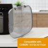 Catime Stainless Steel Splatter Shield for Ninja Foodi, Splatter Guard for Air Fryer, Reusable Fine Mesh Splatter Screen for Ninja Foodi AG300, A