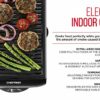 Chefman Electric Smokeless Indoor Grill w/Non-Stick Cooking Surface & Adjustable Temperature Knob from Warm to Sear for Customized BBQ Grilling,