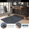 Chair Mat for Hard Floor, 48"x36" Office Chair Mat for Hard Surface, Flannel Fabric Chair Mat for Hardwood Floors, Protector Floor Desk Rug for H