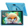 YOTOPT 10" Kids Tablet, Android 13.0, 19GB RAM 128GB ROM (SD Expandable), Parental Controls, HD IPS Screen, Quad Core, 5MP+2MP, WiFi, Bluetooth,