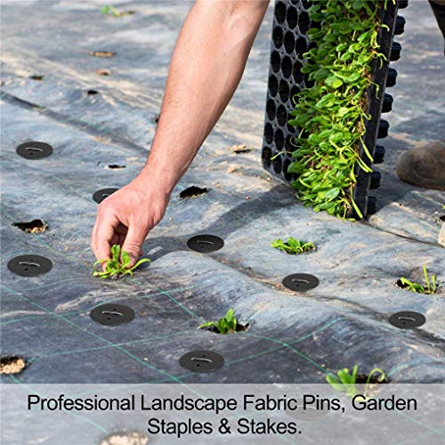 Juliyeh Yica Garden Staples Galvanized Ground Pegs Gardening Stakes Pins Spikes for Landscape Securing Lawn Farm Weed Barrier Grass Fabric Nettin