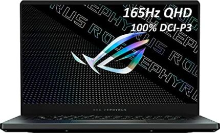 ASUS ROG Zephyrus 15.6" QHD 165Hz IPS Gaming Laptop,AMD Ryzen 9 5900HS, NVIDIA GeForce RTX 3070, Wi-Fi 6, RGB Keyboard, Bluetooth, Eclipse Grey +