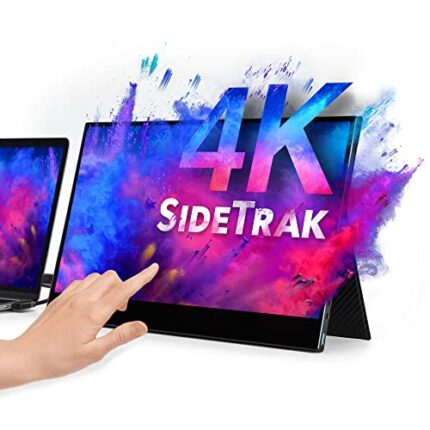 SideTrak Solo 15.6” 4k Touchscreen Portable Monitor for Laptop | Freestanding Ultra HD LED USB Laptop Dual Screen | Compatible with PC & Chrome |