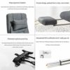 ZCMEB Reclining Office Desk Chair Adjustable High Back Ergonomic Computer Mesh Recliner Home Office Chairs with Footrest and Lumbar Support