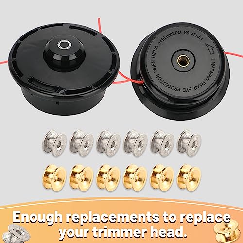 LEONTOOL 12pcs Grass Trimmer Head Eyelets Sleeve Mowing Head Eyelet Sleeve Trimmer Cutter Universal Mower Accessories Lawn Mower Parts for Lawn G