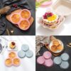 2Pcs Air Fryer Egg Mould, Silicone Muffin Trays Baking, Air Fryer Accessories, Silicone Moulds for Baking Cupcake Cases, for Making Muffin Cakes