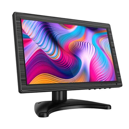 Miktver 10.1 inch Small HDMI Monitor, 1280x800 Resolution Small 1080P Portable IPS Monitor, 16:9 HD Display LCD with Built-in Speaker