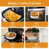 Air Fryer Silicone Liner, 2 Pack Reusable Silicone AirFryer Liners, 7.8 inch Air Fryer Accessories for Ninja COSORI Tower, Fits 3.6 to 6.8QT Air