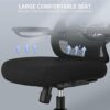 ZASTION LANDOMIA Ergonomic Office Desk Chair - Mesh Office Chair with Flip up Arms & Adjustable Back Height - Comfortable Computer Task Chairs wi