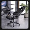 FMXQYH Gaming Chair for Adults, Ergonomic Office Chair with Height Adjustable, Computer Chair PU Leather Material Can Be for Office, Home and Pla