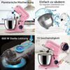 AILESSOM 3-IN-1 Electric Stand Mixer, 660W 10-Speed With Pulse Button, Attachments include 6.5QT Bowl, Dough Hook, Beater, Whisk for Most Home Co
