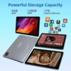 10 inch Tablet Android 12.0,6GB RAM 128GB ROM Expansion 1TB,AX WiFi,6000mAh Quick Charge,8MP+13MP Dual Camera,1280x800 IPS HD Glass Touchscreen,M