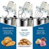 Vospeed Stand Mixer 1500W 8L Cake Mixer Electric Kitchen Food Mixer with Stainless Steel Bowl, Beater, Dough Hook, Whisk for Baking, Dishwasher S