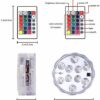 2 Pack Submersible LED Lights Waterproof Pool Lights Underwater with 16 Colors, Remote Control Lights for Aquarium,Vase, Bath,Hot Tub, Halloween,