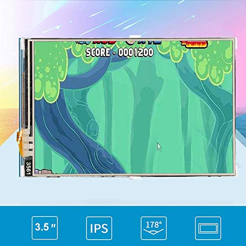 Bewinner 3.5 Inch 480x320 Colorful LCD TFT LCD Touch Screen, High Resolution Resistance Monitor for Raspberry Pi, Long Lifespan, Not Easy to Dama