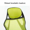 WALNUT Ergonomic Swivel Chair Executive Adjustable Task High Back Computer Stool, Office Mesh Chair with Armrests (Color : Green)
